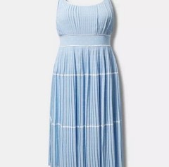 Torrid x Marilyn Monroe Iconic Blue Dress w/Polka Dots, Size 22