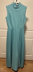 Vtg handmade Long cocktail/dinner Formal dress w/a retail belt Empire Waist