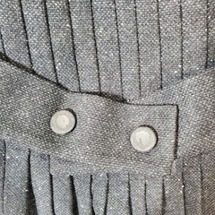Classic Cynthia Steffe Gray Wool Tweed Intricately Woven Dress Size 6 Sheer