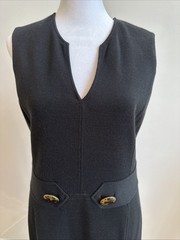 Tory Burch Women&rsquo;s Black Wool Blend Dress Size Medium