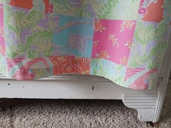 Vintage Lilly Pulitzer White Label Patchwork Dress RARE Tropical
