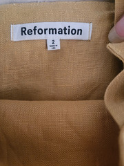 Reformation Kerrigan Dress Tuscan Sun Size 2