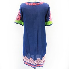 Rr Rose & Rose Cotton T-Shirt Dress Embroidered Cottagecore Grandma Style Size 2
