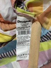 DESIGUAL Vibrant Art Patchwork Print Dress Halter Neck Beach Club Classic