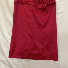 Tadashi Collection Womens Evening Gown 14 Ruched Iridescent Red Taffetta Dress
