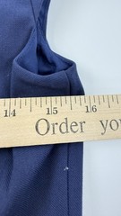 Ann Taylor Dress Womens 2 Blue Cap Sleeve Square Neck Sheath Work Office