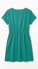 Calvin Klein Bottle Green Dress Size 10 Performance Stretch Drawstring Waist