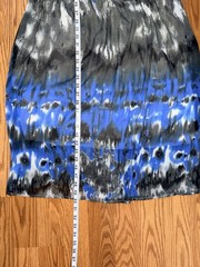 She&rsquo;s Cool Women’s Large Blue Gray Abstract Tie Dye Maxi Dress Spaghetti Strap