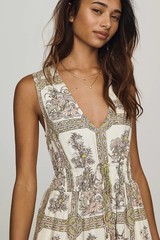 Anthropologie- Somerset Linen Sleeveless Maxi Dress