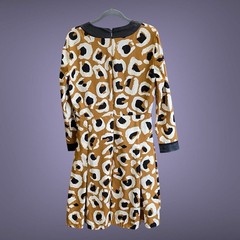 Gucci Pre Fall 2014 Multicolor Cotton Dress Size 44 L