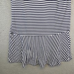 Ella Moss Dress Juniors S T-Shirt Blue Kidcore Striped Drop Waist Sailorcore