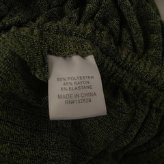 Lovers + Friends « Juliet » Marled Olive Green Ribbed Ruched Mini Dress, Small
