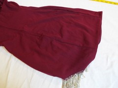 David’s Bridal Burgundy Mesh Maxi Gown Dress Ruched V-Neck Sleeveless Size 3 NWT