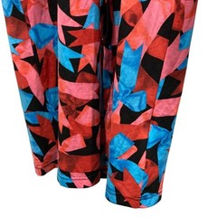 COMME des GARCONS Ribbon Dress Red Blue Abstract Long Sleeve S GL T067