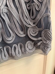 JS Collections Women’s Soutache Ribbon Lace Mesh Stretch Sheath Size 6 $248