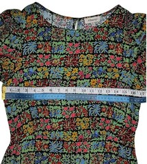 ALBARAY Eye-Catcher Beautiful Patchwork Print,Maxi Dress,Long Puff Sleeves10,S/M