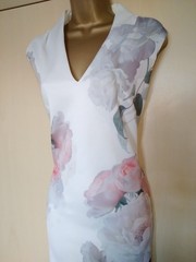 Ted Baker &lsquo;Marah&rsquo; Floral Bodycon Midi Dress Size 4 (uk 14)