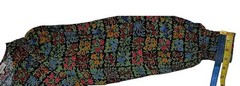 ALBARAY Eye-Catcher Beautiful Patchwork Print,Maxi Dress,Long Puff Sleeves10,S/M