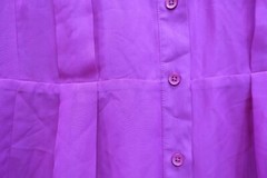 Warehouse Womens Solid Button Front A-Line Casual Full Sleeve Shirt Dress 10