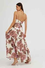 NWD Significant Other MAIZIE Strappy Cutout Maxi Dress Size US 12 Lemon MB431