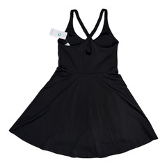 Iuga Womens XS Black Thin Strap Athletic Tennis Dress w Built In Shorts