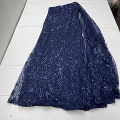 JJ’s house Blue Sequin Trumpet Mermaid One Shoulder Dress Women’s 16 New $174