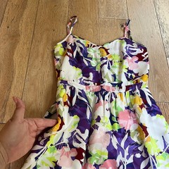 J.Crew Mini Dress 00 Floral Spaghetti Strap Silky Pockets Summer Beach Casual