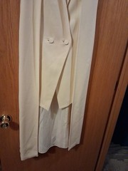 Olcay Gulsen New York Crepe Wool Double Layer Longtail Dress #1475 Sz 2/34