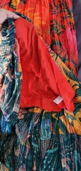 Farm Rio Sleeveless Spaghetti Strap Mixed Prints Tiered Maxi Dress Sz L NWOT