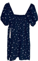 NWT Celebrity Pink Floral Blue Mini Dress Size Large Fully Lined NEW