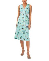 1.State Floral V-Neck Empire-Waist Dress MSRP $99 Size 6 # 14A 2257 Blm