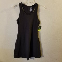Tek Gear Women&rsquo;s New Essential Gear Black Sleeveless Racer Back Dress Size Small