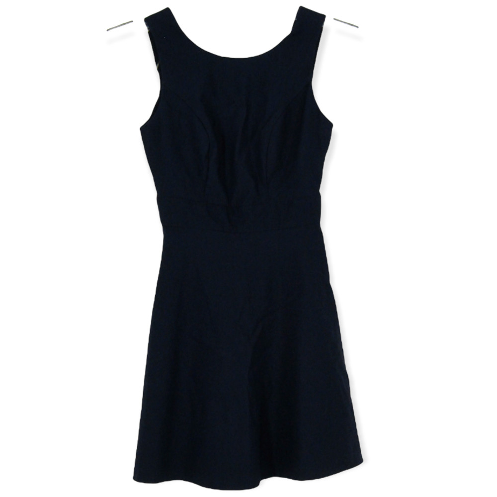 ByBy Women&rsquo;s Sleeveless Blue Knee length Dress Rayon Blend Size 1 Fit flare