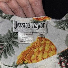Jessica Taylor Pineapple Flowy One Size Fits All Sun Dress