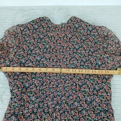 TOP SHOP ladies Dress UK 10 midi floral summer lined lightweight long sleeve