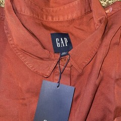 GAP Women&rsquo;s Lightweight Relaxed Fit Tencel Dress XXL Chili Oil New