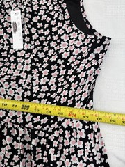 New J.Crew Women’s LT Pink Tiered Midi Dress. Poppy Garden Print (AP138) Vaca