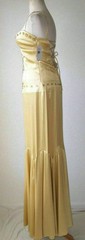 NICOLE MILLER Silk Crystal Embellished Open Back Corset Dress Gown 6 or 8