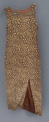 Patrick Collection Women Sleeveless 100% Silk Maxi Dress Brown Side Slit Lined 8