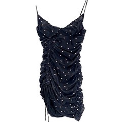 More To Come Ruched Sweetheart Mini Dress Womens S Bodycon Hearts Black Pink