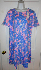 NWT LILLY PULITZER CONCH SHELL PINK UP SCALE CODY SHORT SLEEVE DRESS XXL