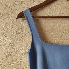 JustFab Square Neck Mini Dress in Easter Egg Lavender Sz Small