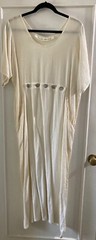 Beautiful Vintage Dress To Kill DTK Cream Linen Dress Hand Created by Jane Mohr