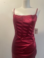 Windsor Burgundy Red Corset Gown Formal Maxi Dress Size Small New With Tags
