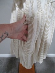 B2 NEW Old Navy XXL 2X beige white Aztec ethnic short sleeve dress sundress