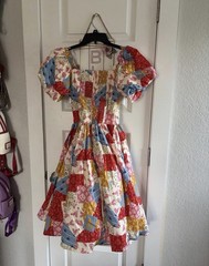 Womens Disney patchwork dress