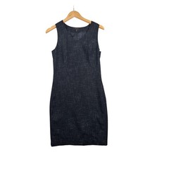The Limited Tweed Sleeveless Side Zipper Dress size 4 Black/White