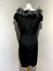 Per Una Speziale Dress Size 20 Black Sheath pencil Cap Sleeve Evening event