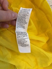 J.Crew Maxine Yellow Linen High-Neck Shift Dress Small Beach Vacation Resort