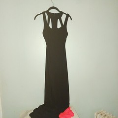 B Darlin Dress Black Hot Pink Cage Top